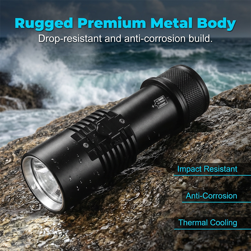 ⏰ Jetzt nur 50 % Rabatt! 🔥 Wiederaufladbare magnetische LED-Taucherlampe P70