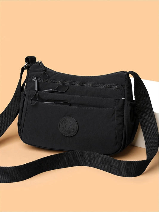 💐50 % RABATT! Einfarbige Umhängetasche für Damen – mit vielen Fächern und Reißverschluss 🔐👛【Begrenzte Stückzahl】