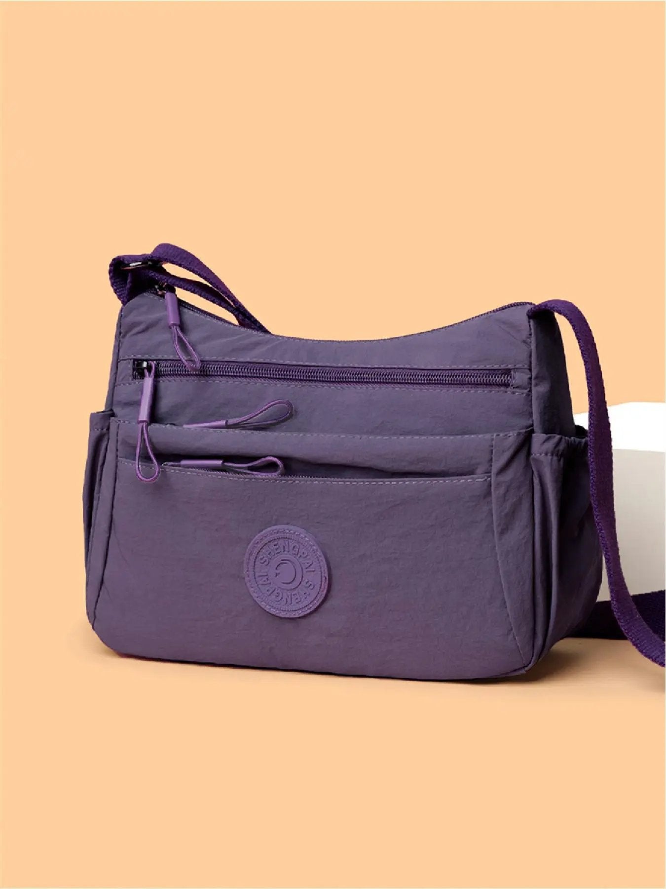 💐50 % RABATT! Einfarbige Umhängetasche für Damen – mit vielen Fächern und Reißverschluss 🔐👛【Begrenzte Stückzahl】