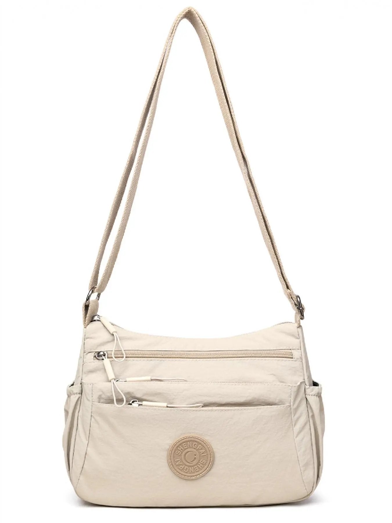 💐50 % RABATT! Einfarbige Umhängetasche für Damen – mit vielen Fächern und Reißverschluss 🔐👛【Begrenzte Stückzahl】