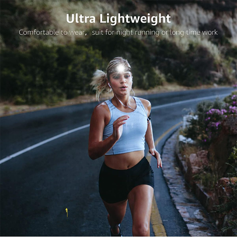 Ultrahelle Doppelstrahl-Stirnlampe für Camping und Wandern