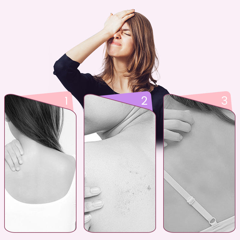 Doppelseitiges Peeling-Tuch für die Rückenpflege