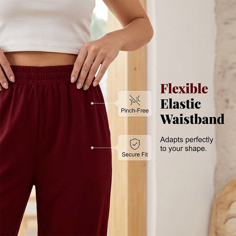 Lässige Caprihose für Damen mit elastischem Bund