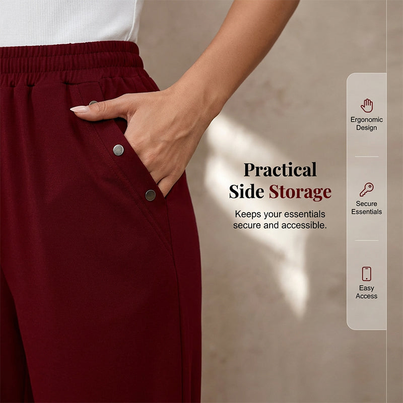 Lässige Caprihose für Damen mit elastischem Bund