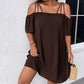 🔥HEISSER VERKAUF 49% RABATT!👗 Elegantes, einfarbiges Minikleid für Damen