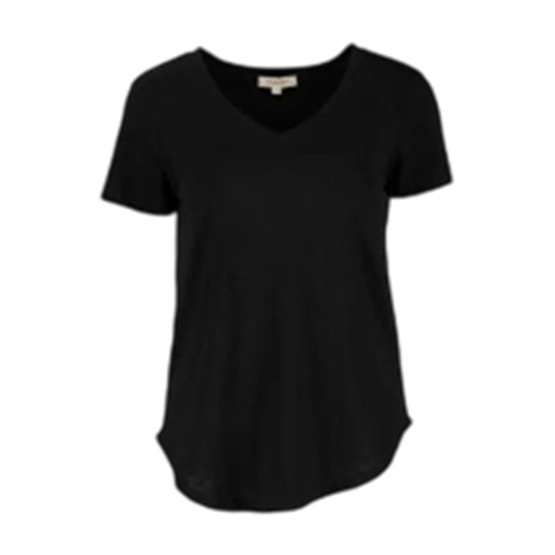 Lässiges Damen-T-Shirt mit V-Ausschnitt und kurzen Ärmeln