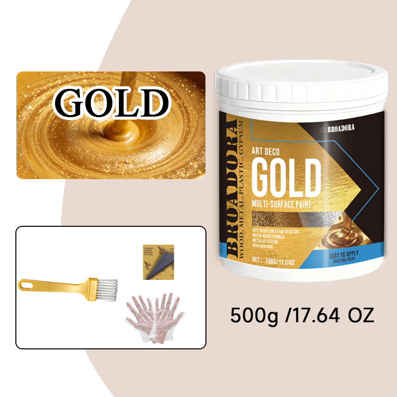 Hochhaftende Goldfolienfarbe für verschiedene Oberflächen