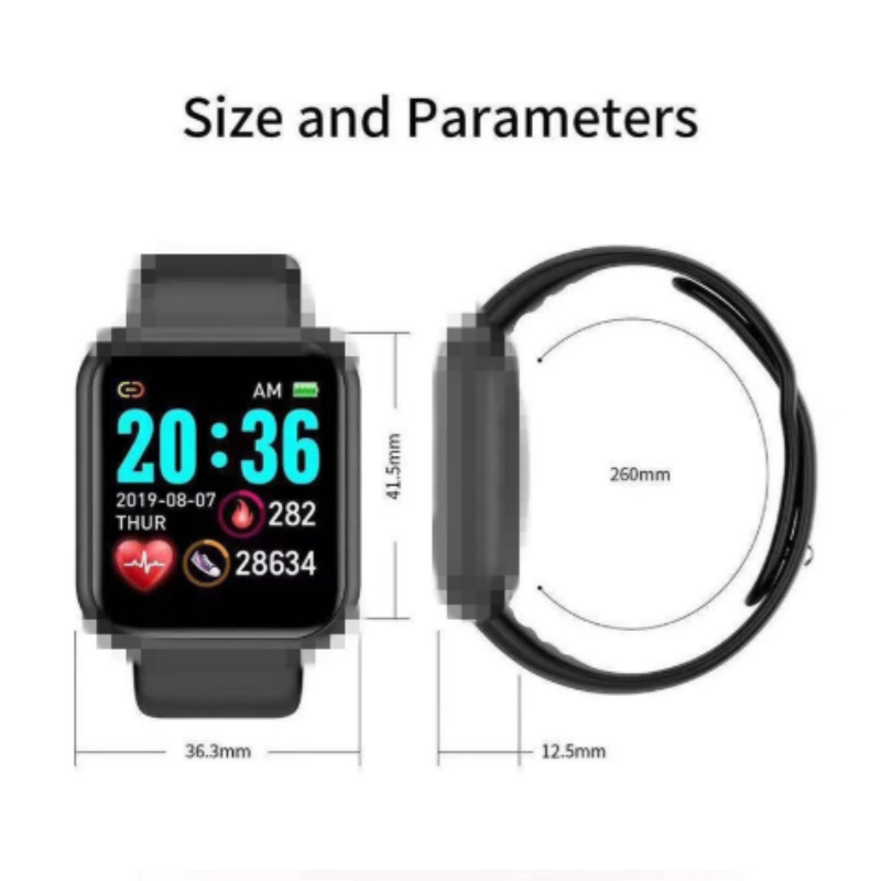 Smartwatch zur Gesundheits- und Fitnessverfolgung