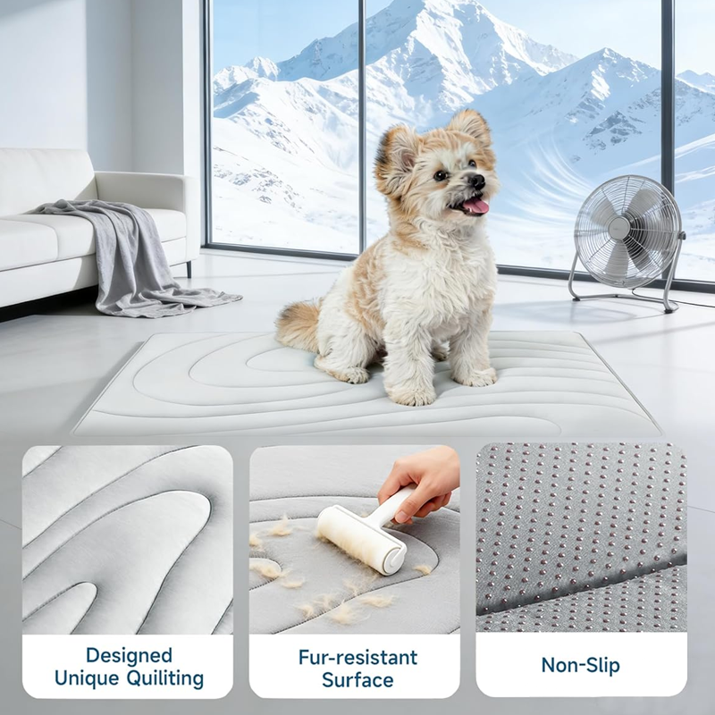 🐱🐶 50 % RABATT ☀️ Kühlende Sommermatte für Haustiere | Rutschfest, maschinenwaschbar & leicht zu reinigen