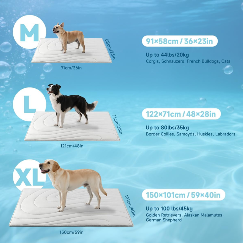 🐱🐶 50 % RABATT ☀️ Kühlende Sommermatte für Haustiere | Rutschfest, maschinenwaschbar & leicht zu reinigen
