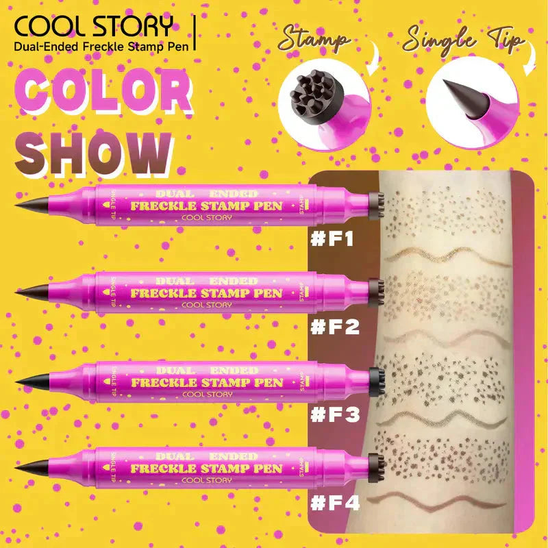 💗LETZTER TAG – 2 ZUM PREIS VON 1💗Wasserfester Sommersprossen-Stift: Stempel für künstliche Sommersprossen und Eyeliner mit feiner Spitze für realistische, langanhaltende Sommersprossen und müheloses Make-up – perfekt für den Alltag und Cosplay