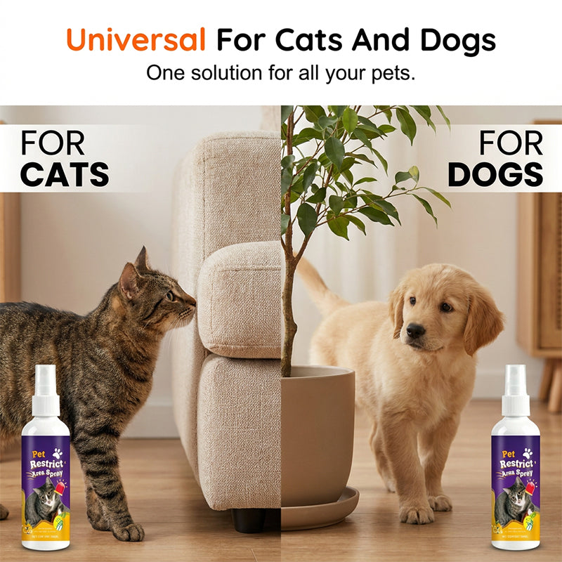 Haustier-Sperrbereich-Spray – Natürliches Katzen- und Hundeabwehrmittel
