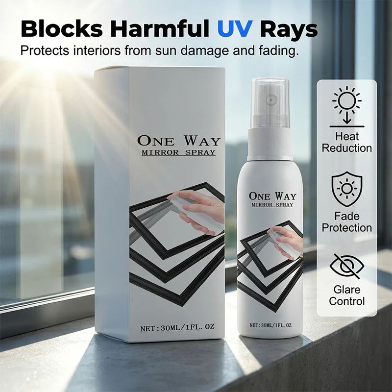 🔥 50% OFF🔥 Reflective Window Spray | One-Way Mirror Privacy Shield for Home & Car
