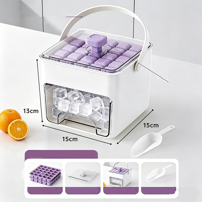 2-in-1 Eiswürfelform und Aufbewahrungsbox-Set