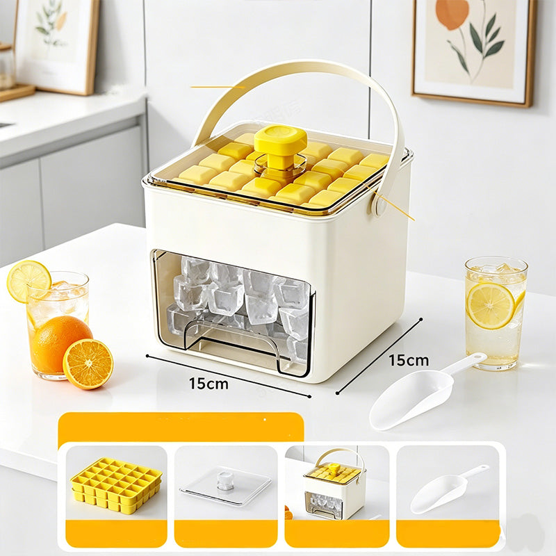 2-in-1 Eiswürfelform und Aufbewahrungsbox-Set