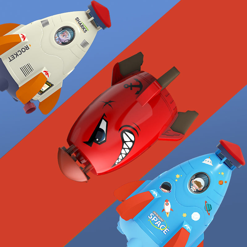 🥳HEISSER SALE 2026🥳💞50.000+ VERKAUFT!👵❤️ 50 % RABATT!  Lustiges Raketen-Wasserspritzspielzeug für draußen für Kinder
