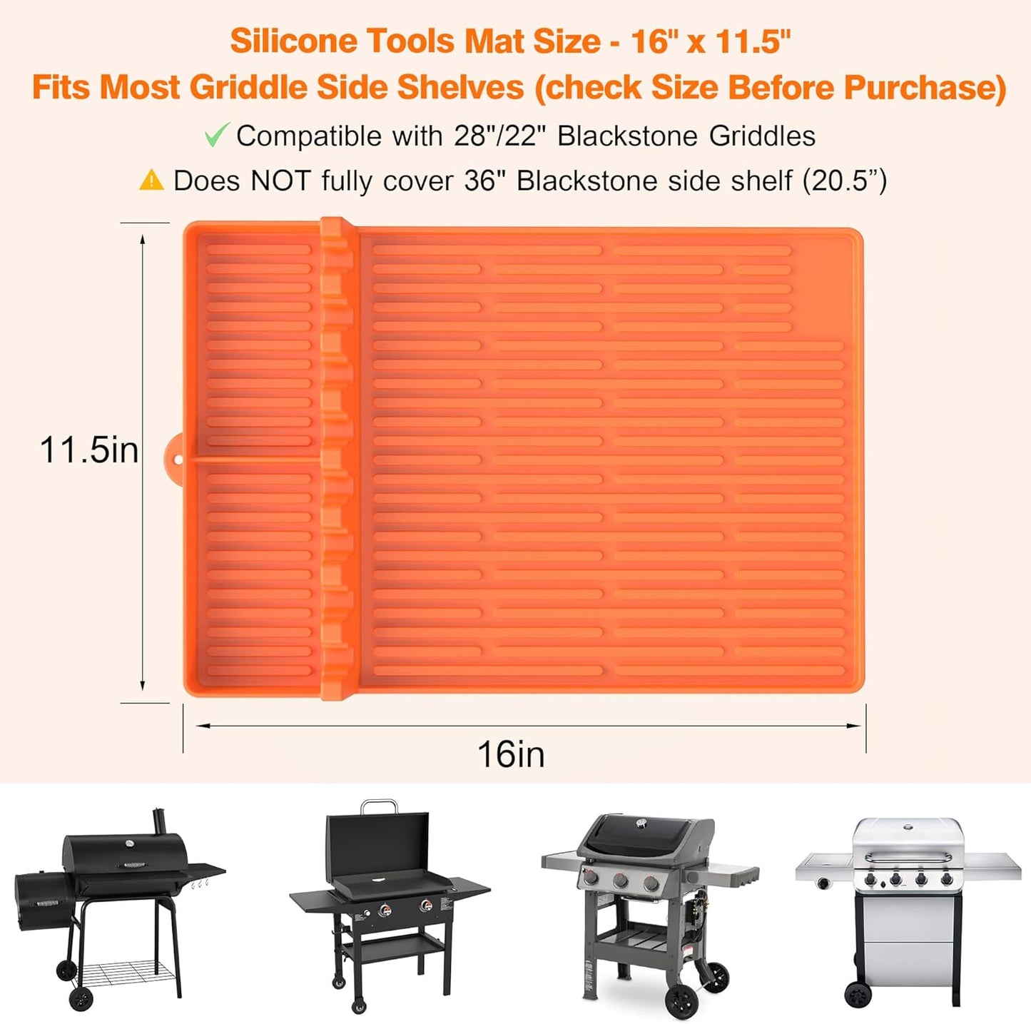 🌞Sommerschlussverkauf 50% RABATT🔥Silikon-Grillwerkzeugmatte mit Tropfschutz