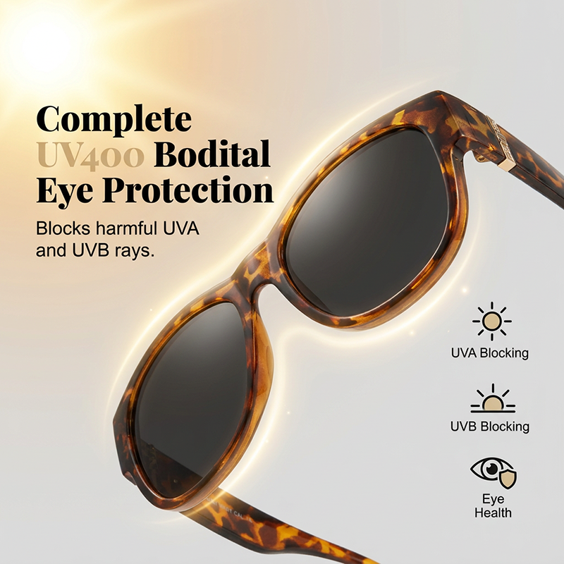 Damen-Sonnenbrille mit großem Rahmen, zum Überziehen
