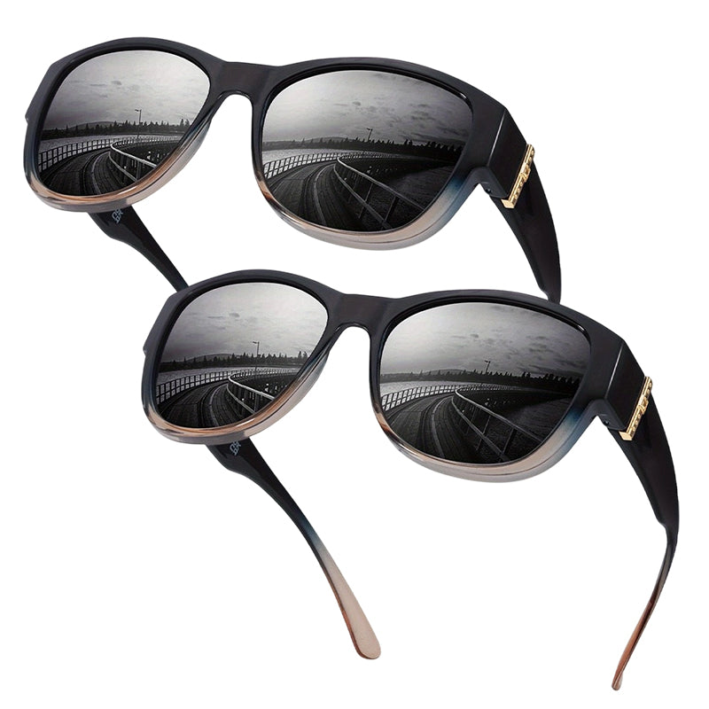 Damen-Sonnenbrille mit großem Rahmen, zum Überziehen