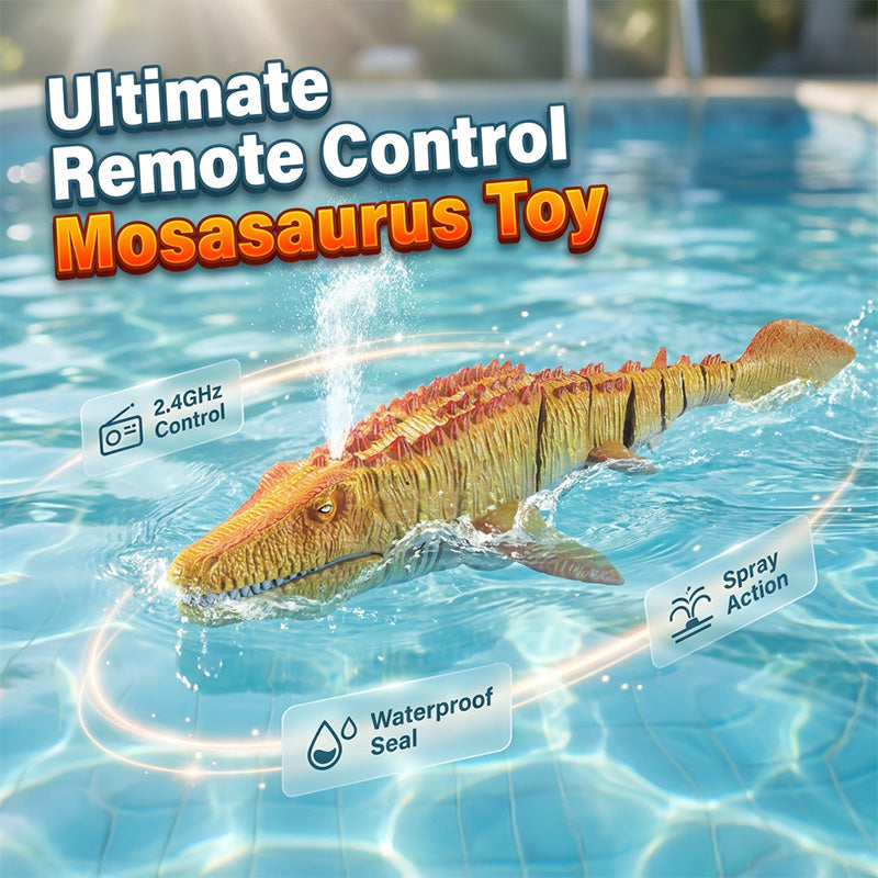 2.4-GHz-RC-Mosasaurus-Schwimmspielzeug mit Sprühfunktion