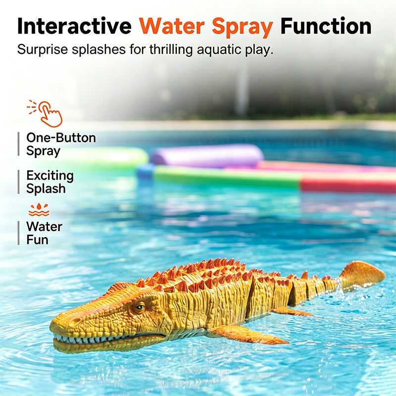 2.4-GHz-RC-Mosasaurus-Schwimmspielzeug mit Sprühfunktion