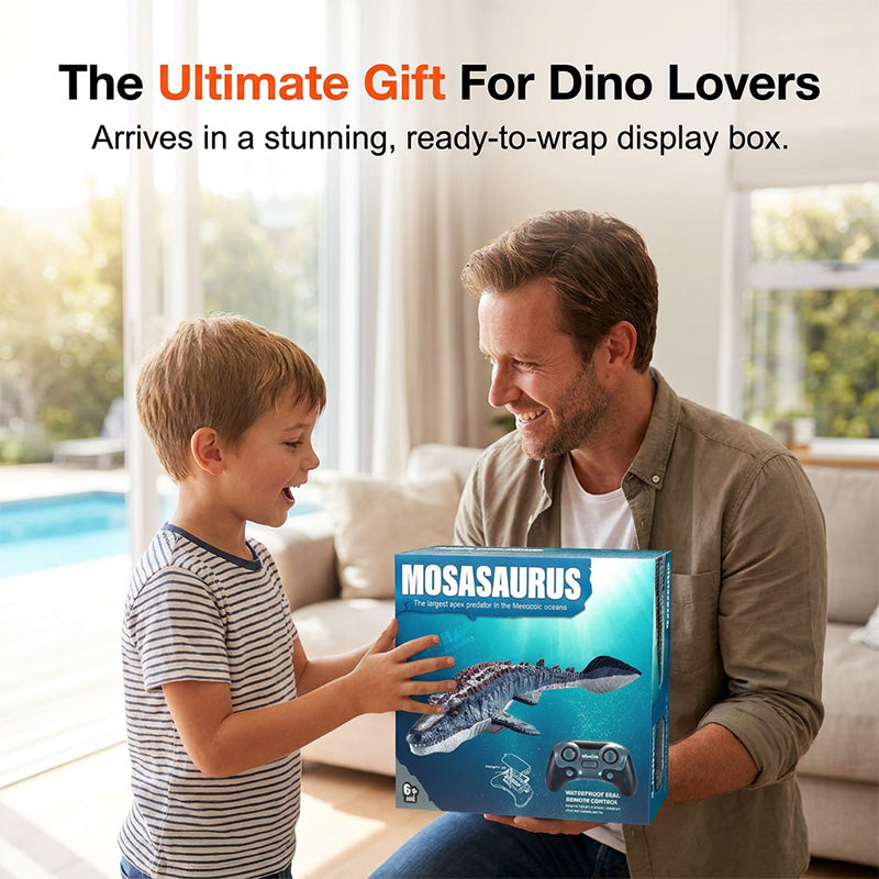 2.4-GHz-RC-Mosasaurus-Schwimmspielzeug mit Sprühfunktion