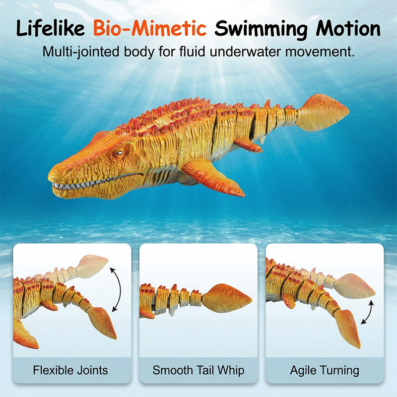 2.4-GHz-RC-Mosasaurus-Schwimmspielzeug mit Sprühfunktion