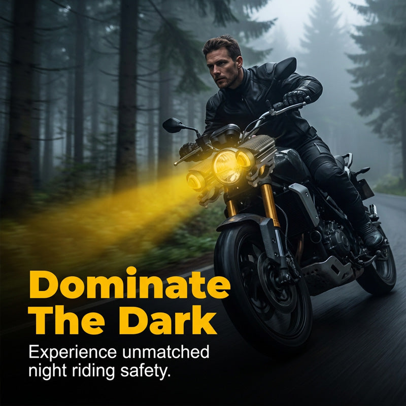 🏍️ 50% RABATT! 💡 Universal Motorrad LED Scheinwerfer – Zweifarbiges Zusatz-Fahrlicht – Weiß/Amber, wasserdicht & einfach zu montieren – erhöht die Sichtbarkeit bei Tag und Nacht – perfekt für Straße und Gelände 🌙