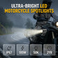 🏍️ 50% RABATT! 💡 Universal Motorrad LED Scheinwerfer – Zweifarbiges Zusatz-Fahrlicht – Weiß/Amber, wasserdicht & einfach zu montieren – erhöht die Sichtbarkeit bei Tag und Nacht – perfekt für Straße und Gelände 🌙