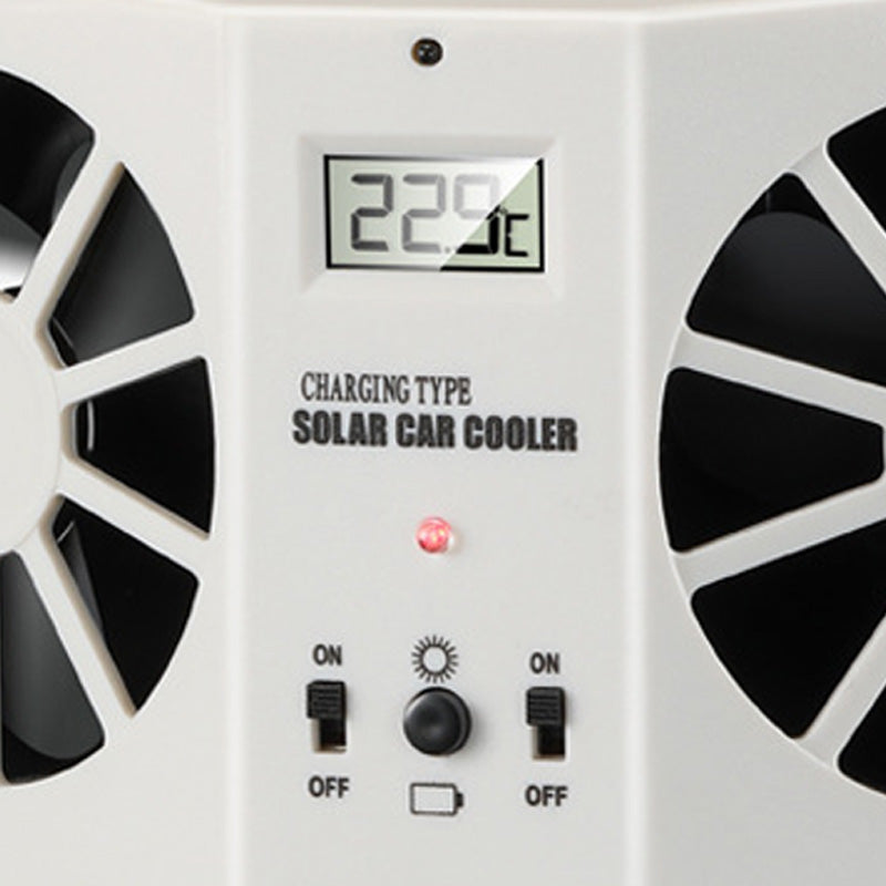 Solarbetriebener Autofensterlüfter mit wiederaufladbarem Akku