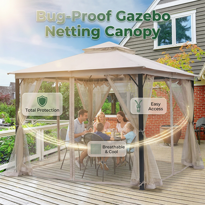 Universelles Moskitonetz für Gartenpavillons