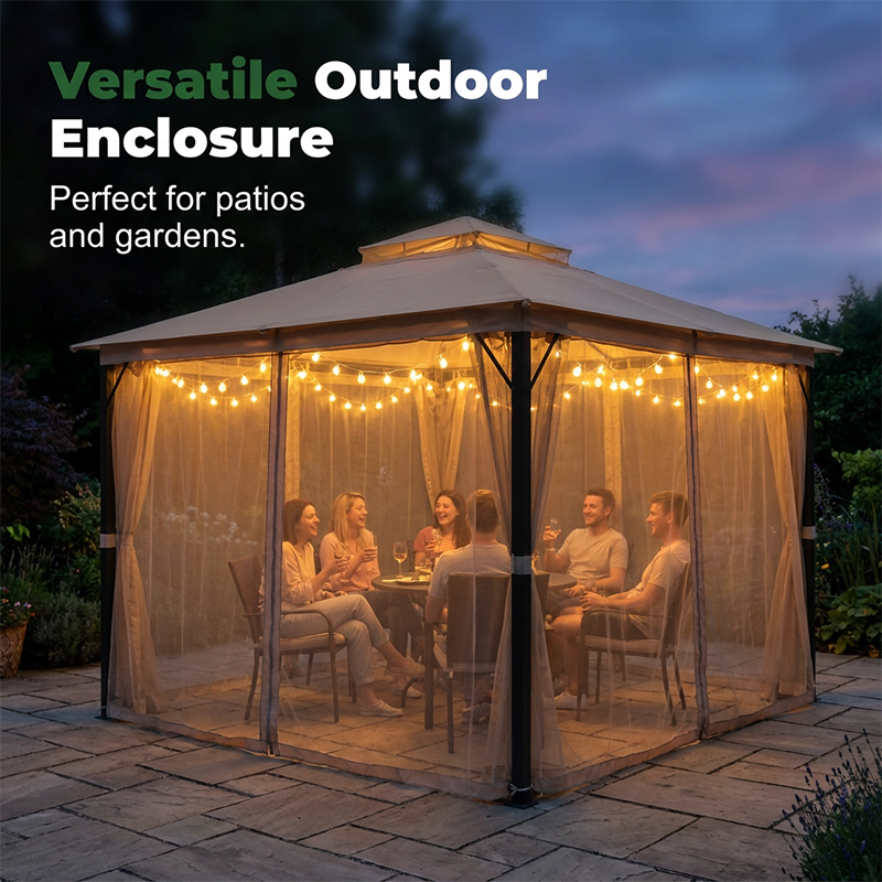 Universelles Moskitonetz für Gartenpavillons
