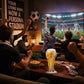 Fußballförmiges Glas für Sportfans