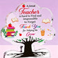 Hochwertige Acrylplakette zur Würdigung von Lehrern
