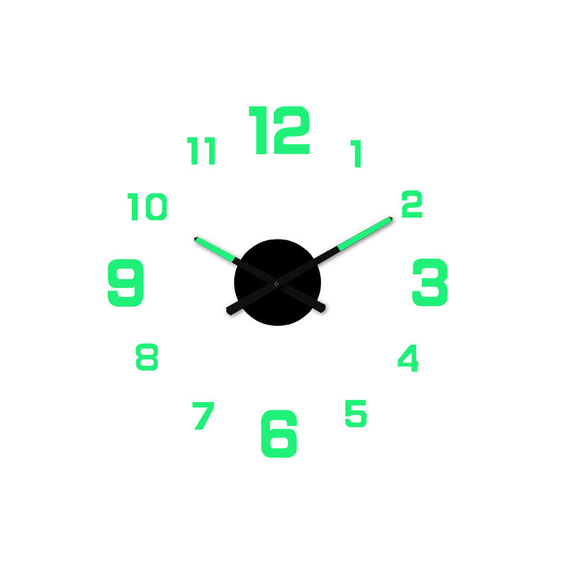 3D DIY Leuchtende Acryl-Wanduhr-Set