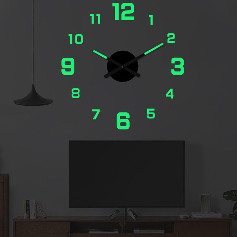 3D DIY Leuchtende Acryl-Wanduhr-Set