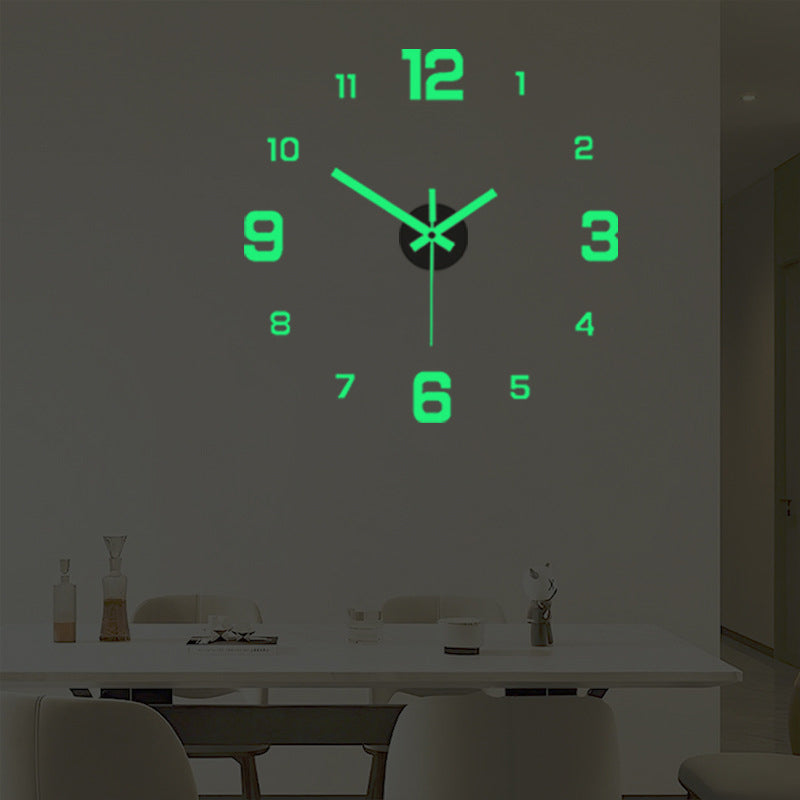 3D DIY Leuchtende Acryl-Wanduhr-Set