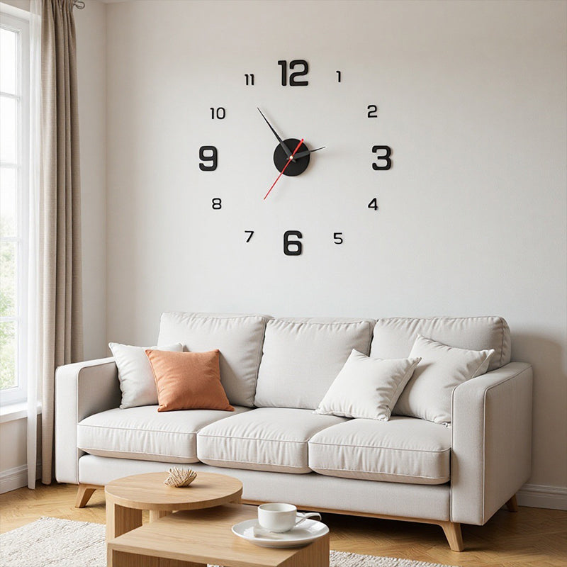 3D DIY Leuchtende Acryl-Wanduhr-Set