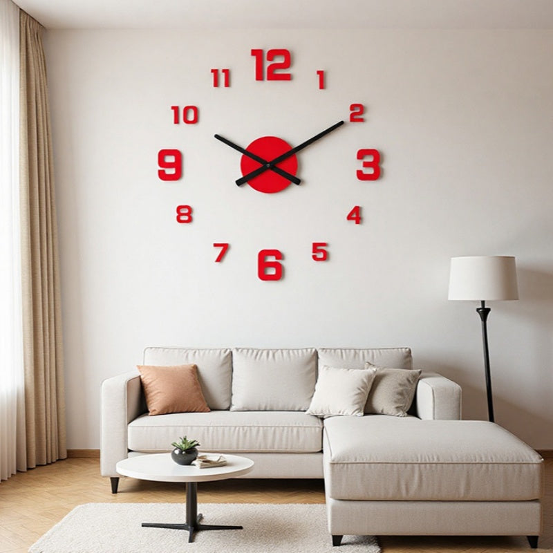 3D DIY Leuchtende Acryl-Wanduhr-Set