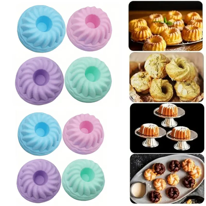 Silikonbackförmchen im Donut-Stil