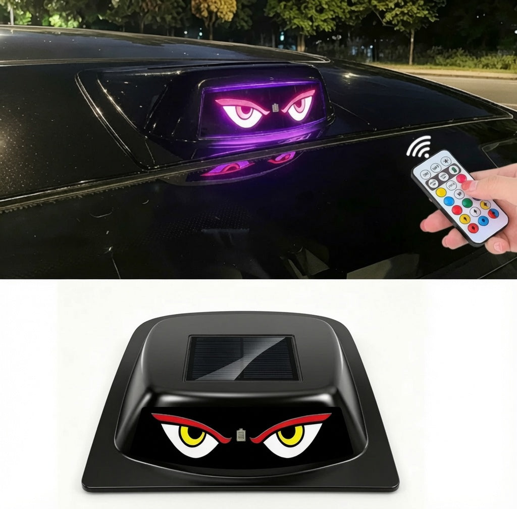 Solarbetriebene Diebstahlwarnleuchte für Autos