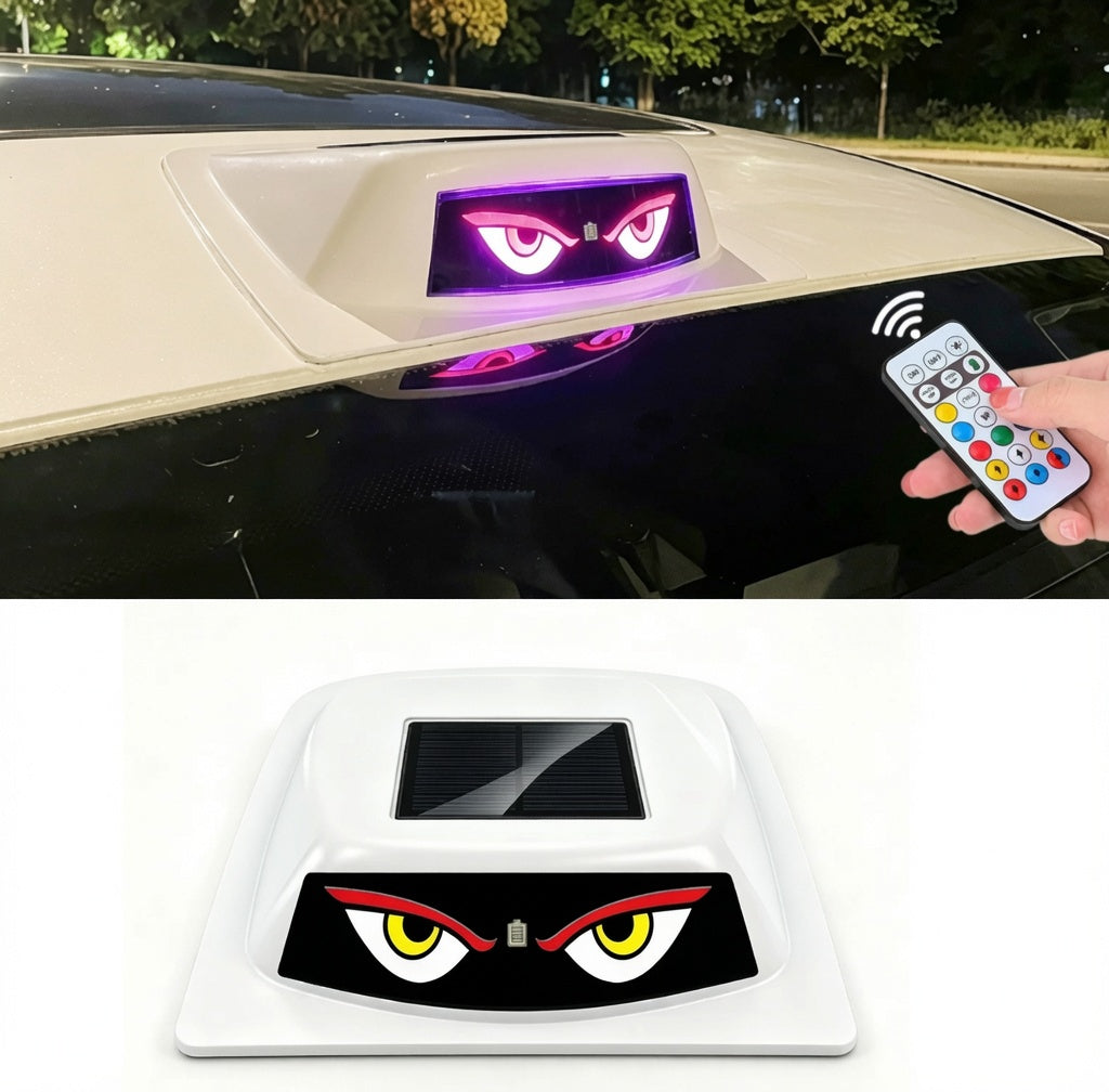 Solarbetriebene Diebstahlwarnleuchte für Autos