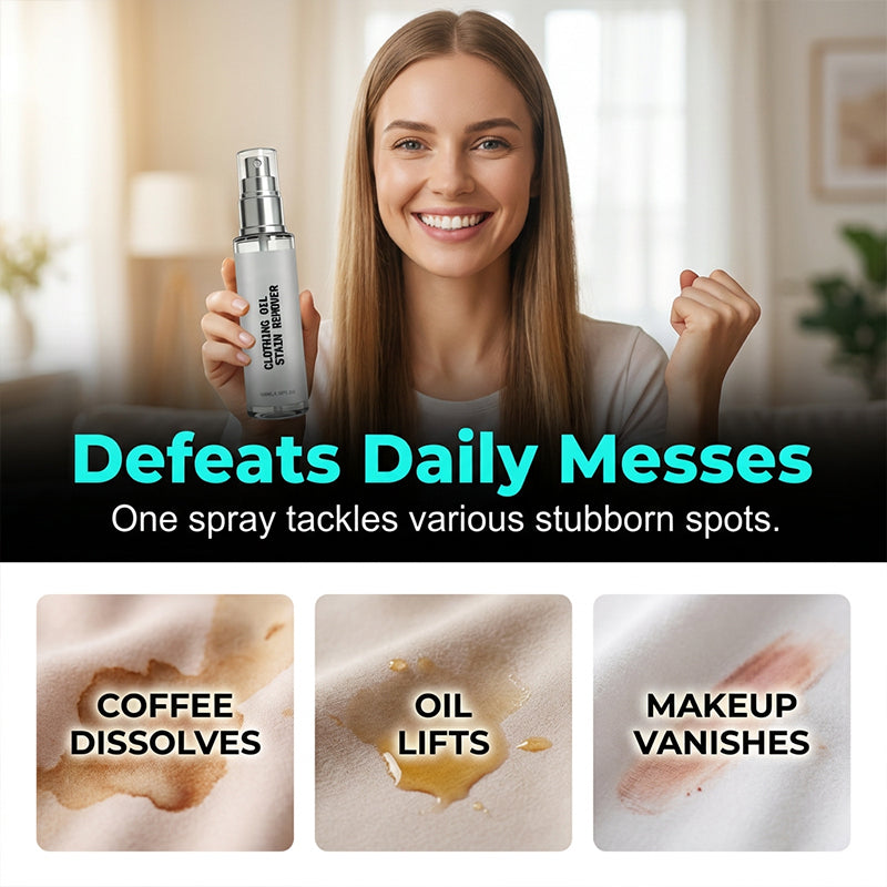 🧥✨ Fleckenentferner-Spray – Soforthilfe bei Öl & Kaffee ✨🧼 Ohne Nachspülen, schonend zu Stoffen – 100 ml für unterwegs.