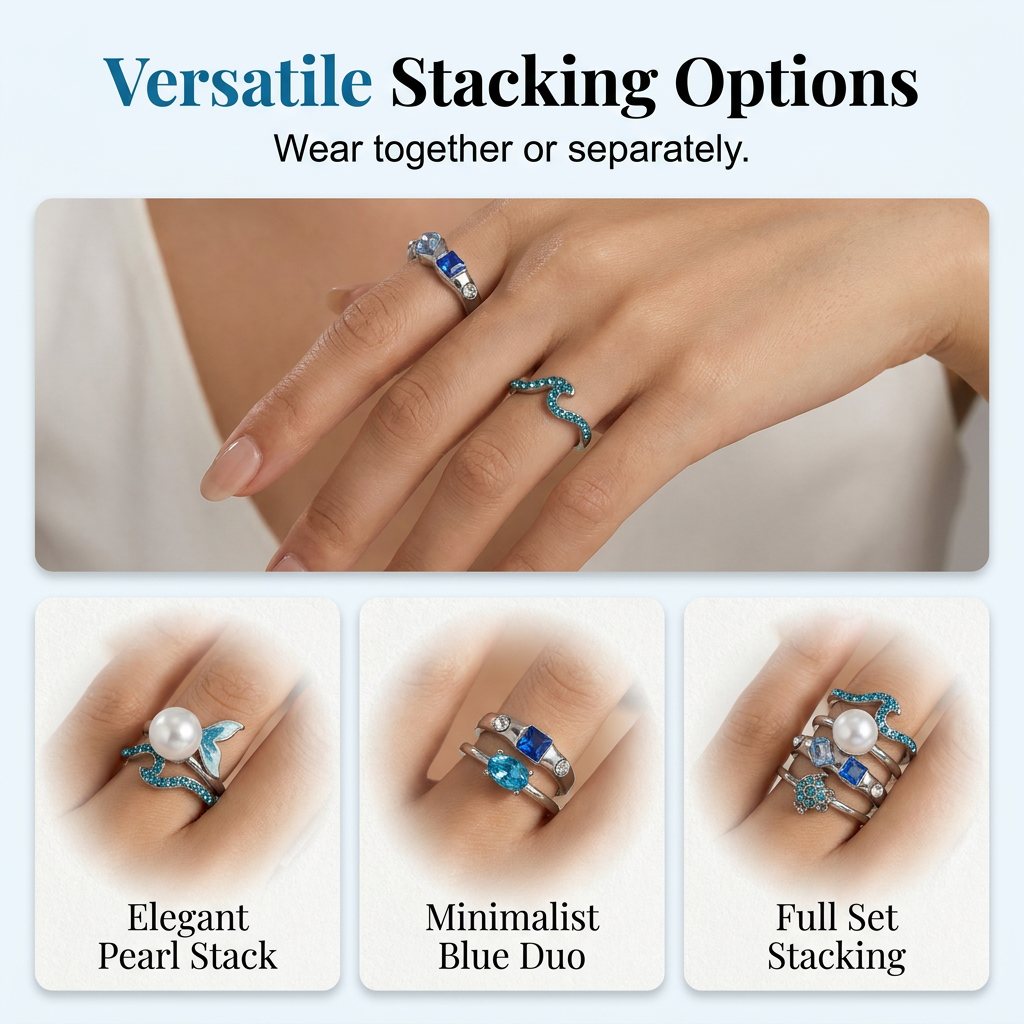 Verstellbarer Schwanzring, Marineschmuck
