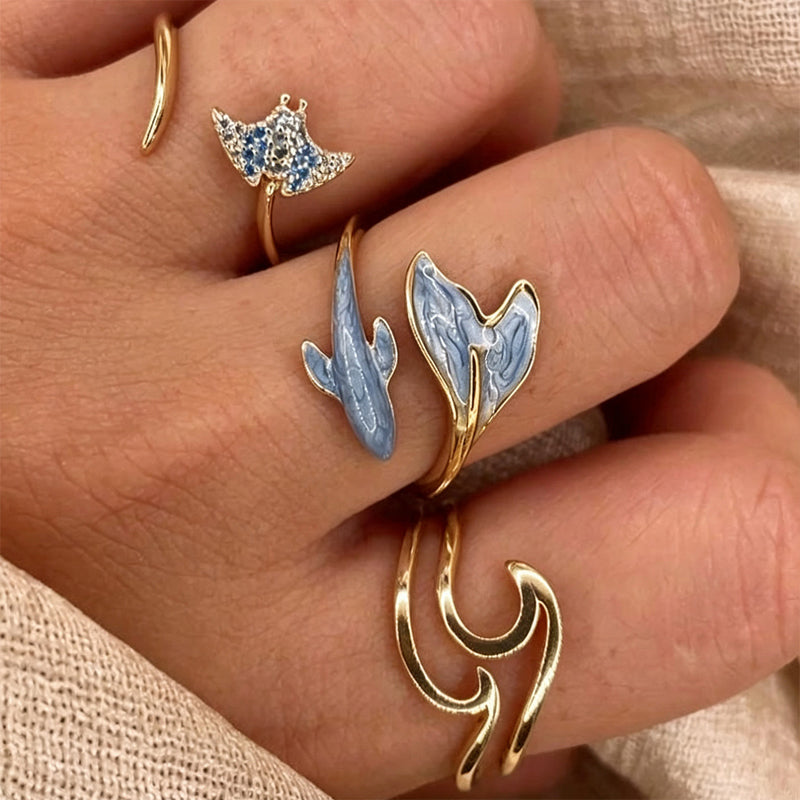 Verstellbarer Schwanzring, Marineschmuck