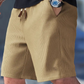 Lässige Herren-Shorts aus Waffelstrick mit Kordelzug
