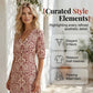 ⏰ 50 % RABATT – Nur für kurze Zeit ✨👗 Damen-Maxikleid mit V-Ausschnitt & Print – kurzärmelig, leicht & vielseitig für Alltag, Strand & Urlaub
