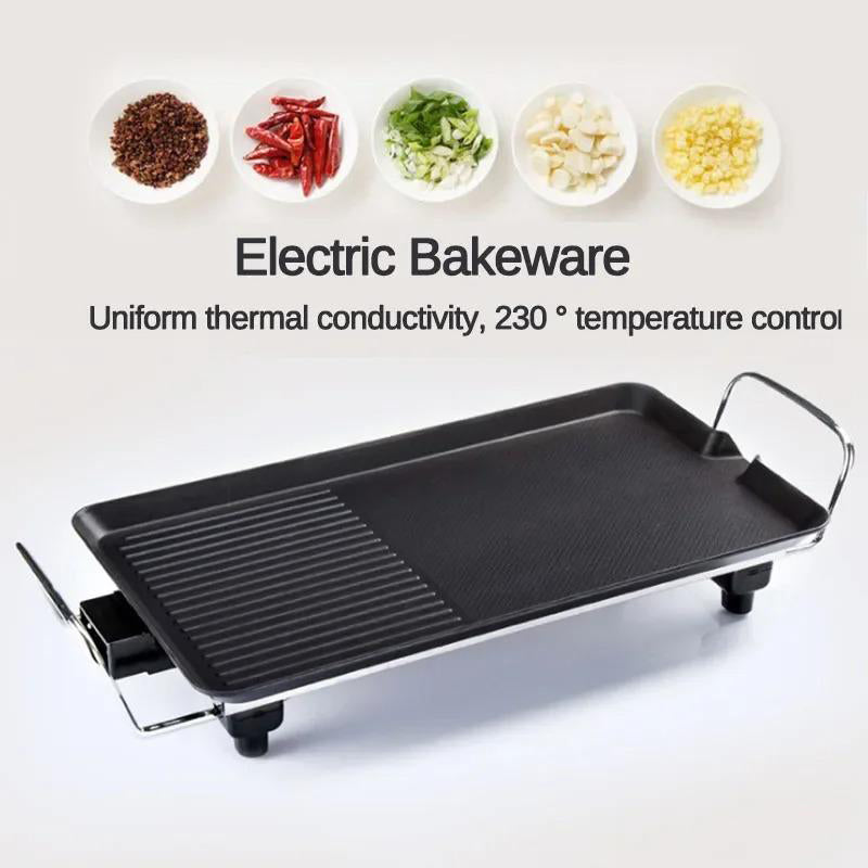 Elektrische Grillplatte mit zwei Kochzonen