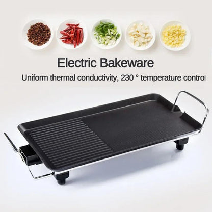 Elektrische Grillplatte mit zwei Kochzonen