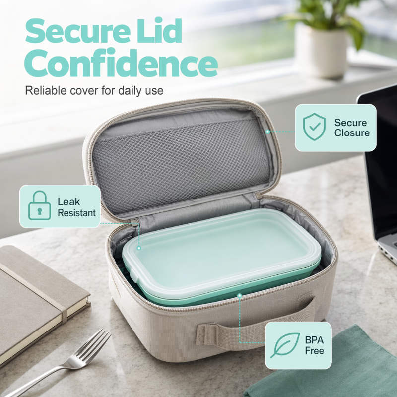 🍱Solange der Vorrat reicht 40 % Rabatt!🎉 Tragbare Lunchbox aus Silikon – BPA-frei, auslaufsicher & faltbar – Perfekt für Arbeit, Reise & Picknick – nachhaltig & praktisch 🌿